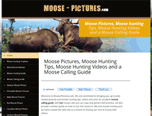 Tablet Screenshot of moose-pictures.com